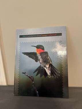 1992 Commemorative Stamp Collection Hardcover Album with Stamps